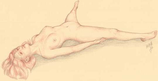 Illustration of Gorean Sula slave postion